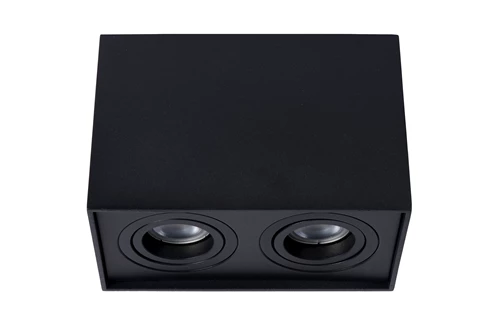 Lucide TUBE - Deckenstrahler - 2xGU10 - Schwarz - ausgeschaltet